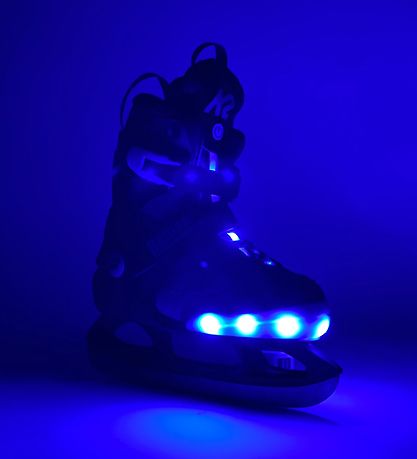 K2 Skates m. Licht - Raider Beam Ice - Blau