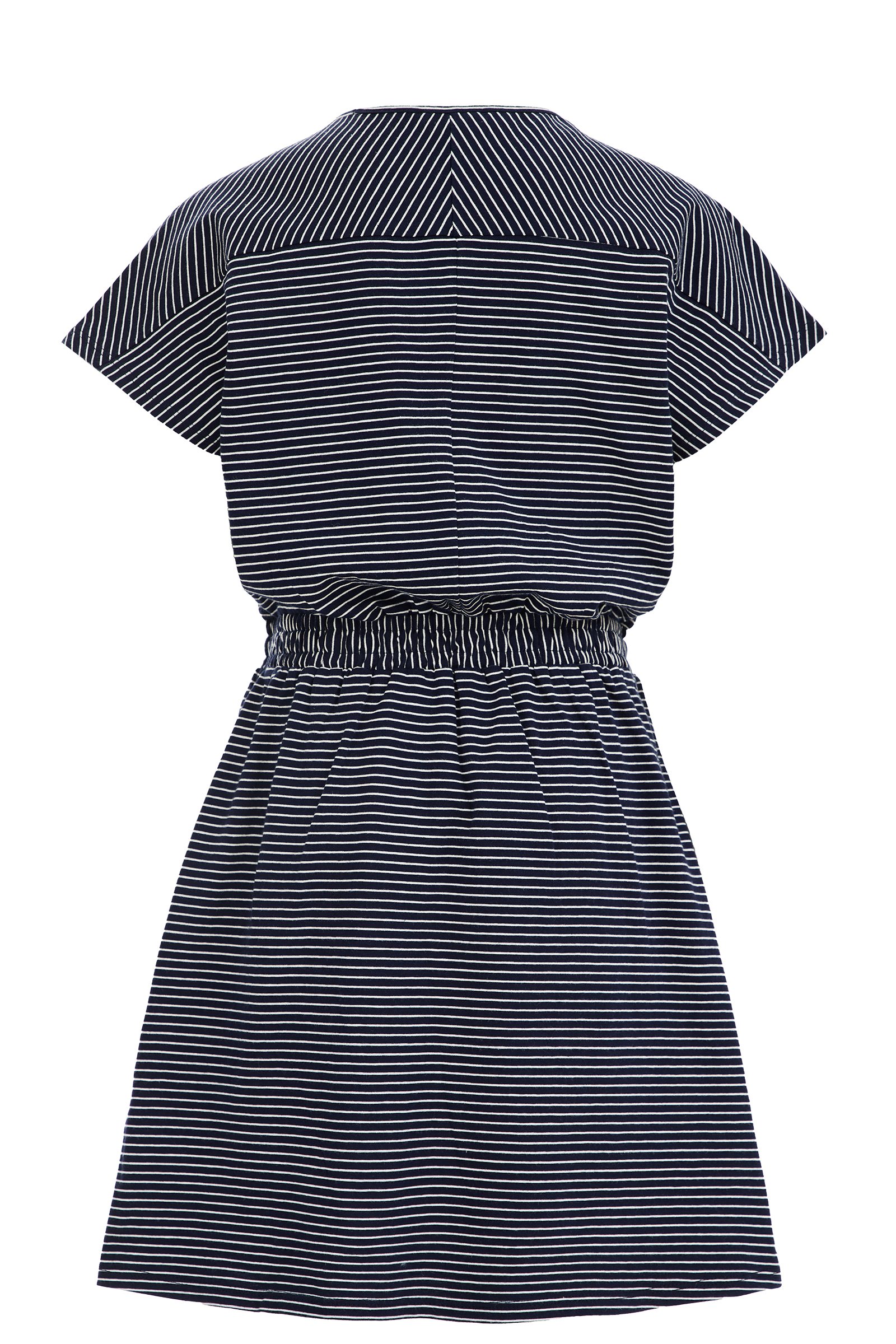 Meisjes jurk met structuur WE Fashion Marineblauw