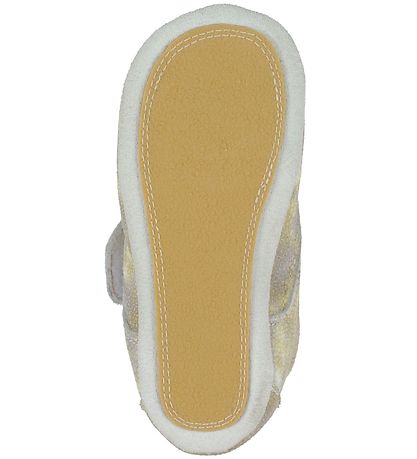 Above Copenhagen Leder-Krabbelschuhe - Beige Yellow