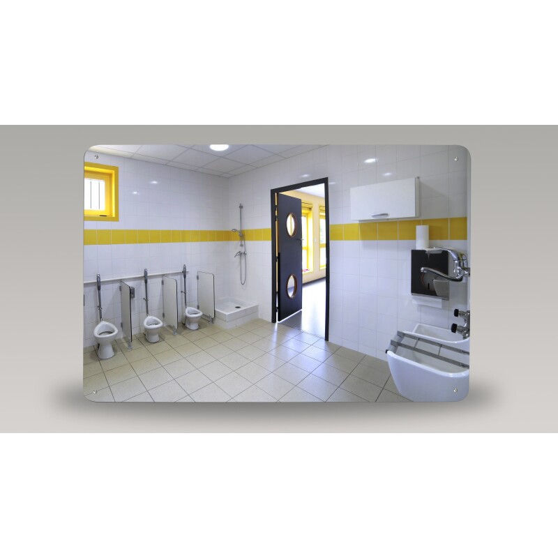 Miroir pour sanitaire incassable PLEXICHOK