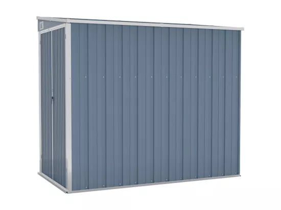 Abri de jardin mural Gris 118x194x178 Acier galvanisé