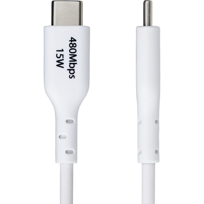 StarTech.com Câble de Charge USB-A vers USB-C de 1m, Charge et Synchronisation, 3A, USB 2.0, Gaine TPE - Cordon de Charge USB Blanc