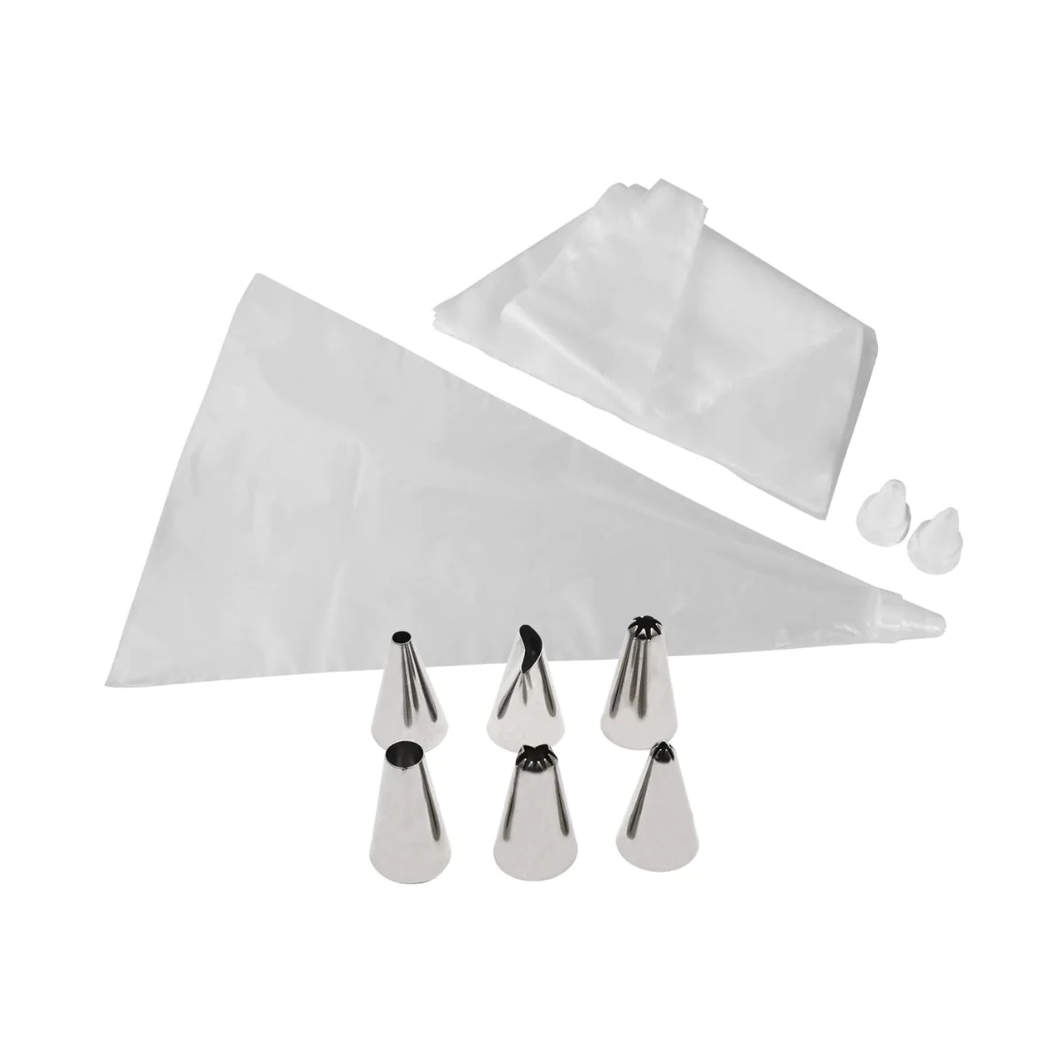 Lot de 20 poches à douilles 6 douilles inox et 3 douilles plastique Sm