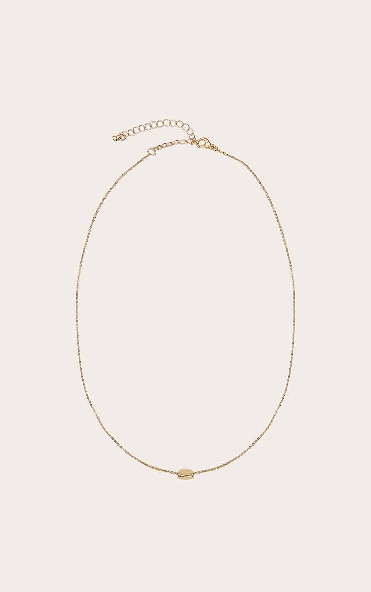 Doré Collier À Pendentif Détaillé