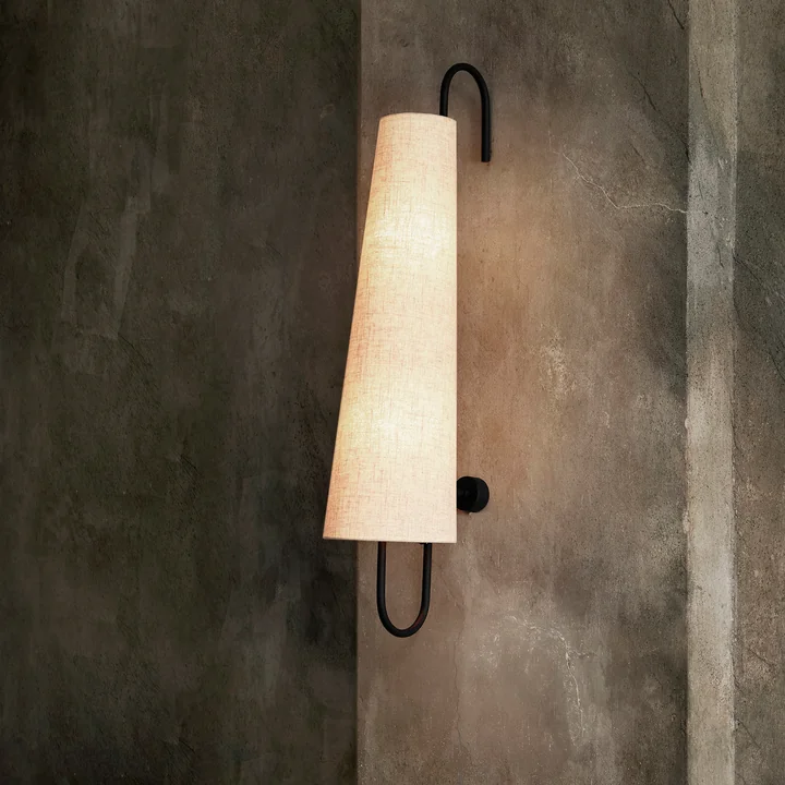 Ferm Living - Ancora Wandleuchte 100, schwarz / natur