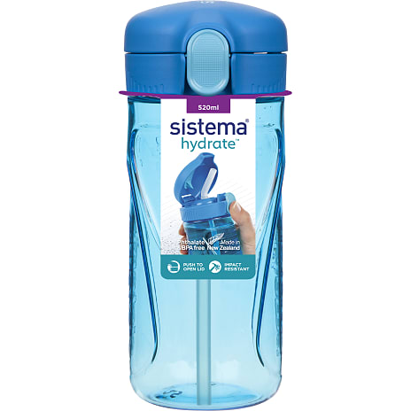 Drikkeflaske Quick Flip (520 ml) - flere varianter - assorteret