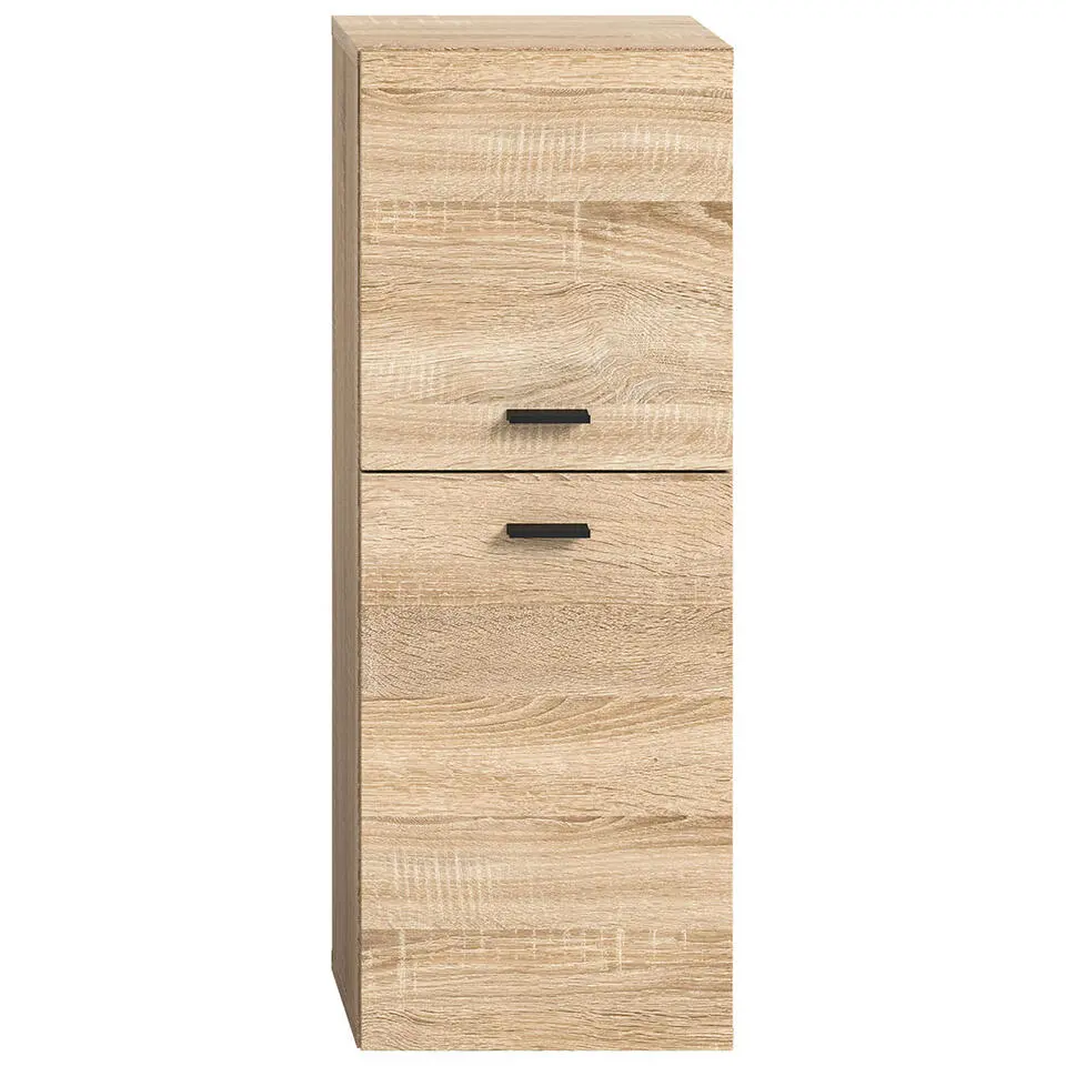 Hioshop Boston badkamerkast 2 deuren eiken decor