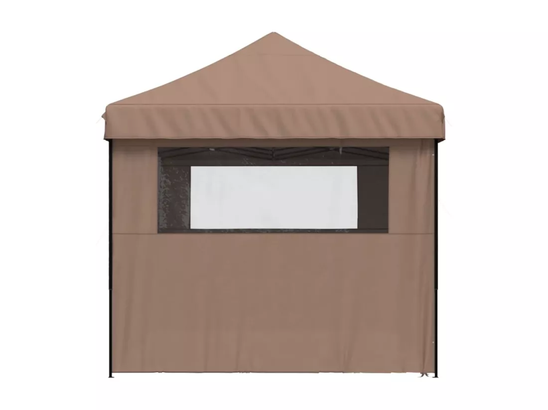 Tente de réception pliable escamotable avec 4 parois latérales