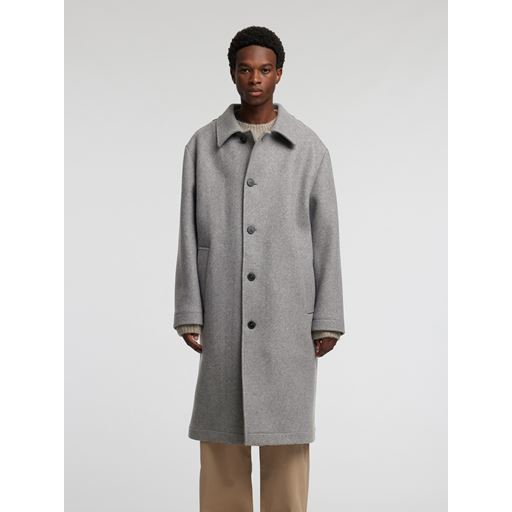 Annarr Frey Wool Frakke, Grey Melange, XL