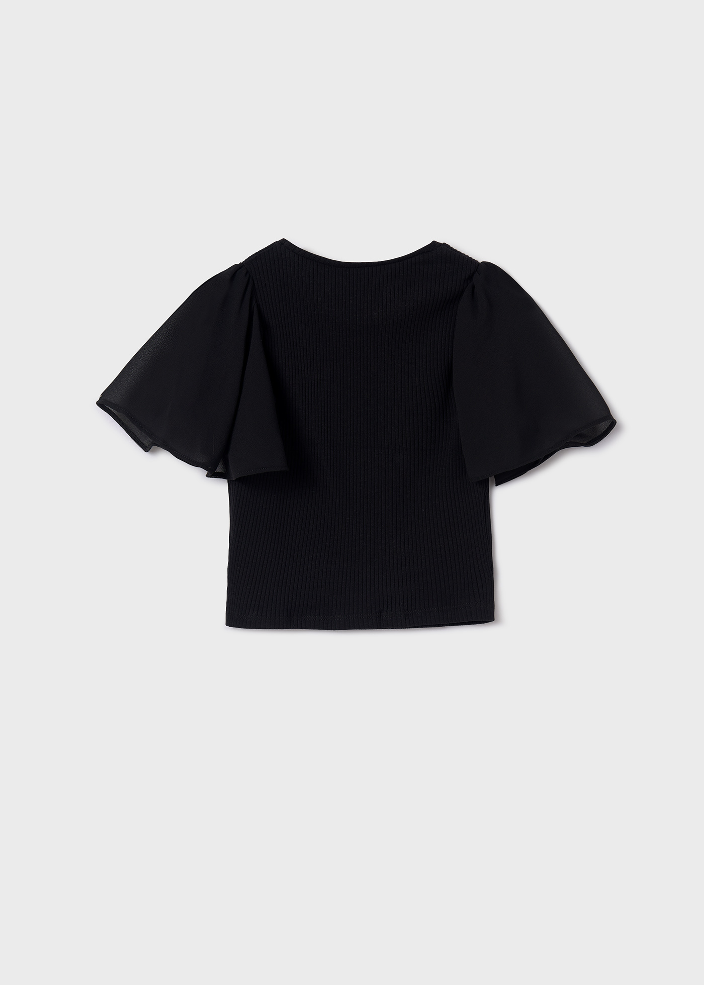Camiseta canelada feminina