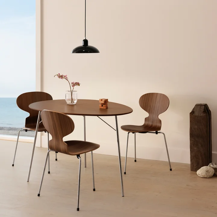 Fritz Hansen - Egg Tisch, L 115 cm, Walnuss