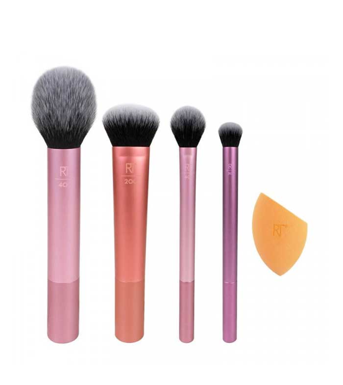 Real Techniques - Set Pincéis + Esponja Everyday Essentials