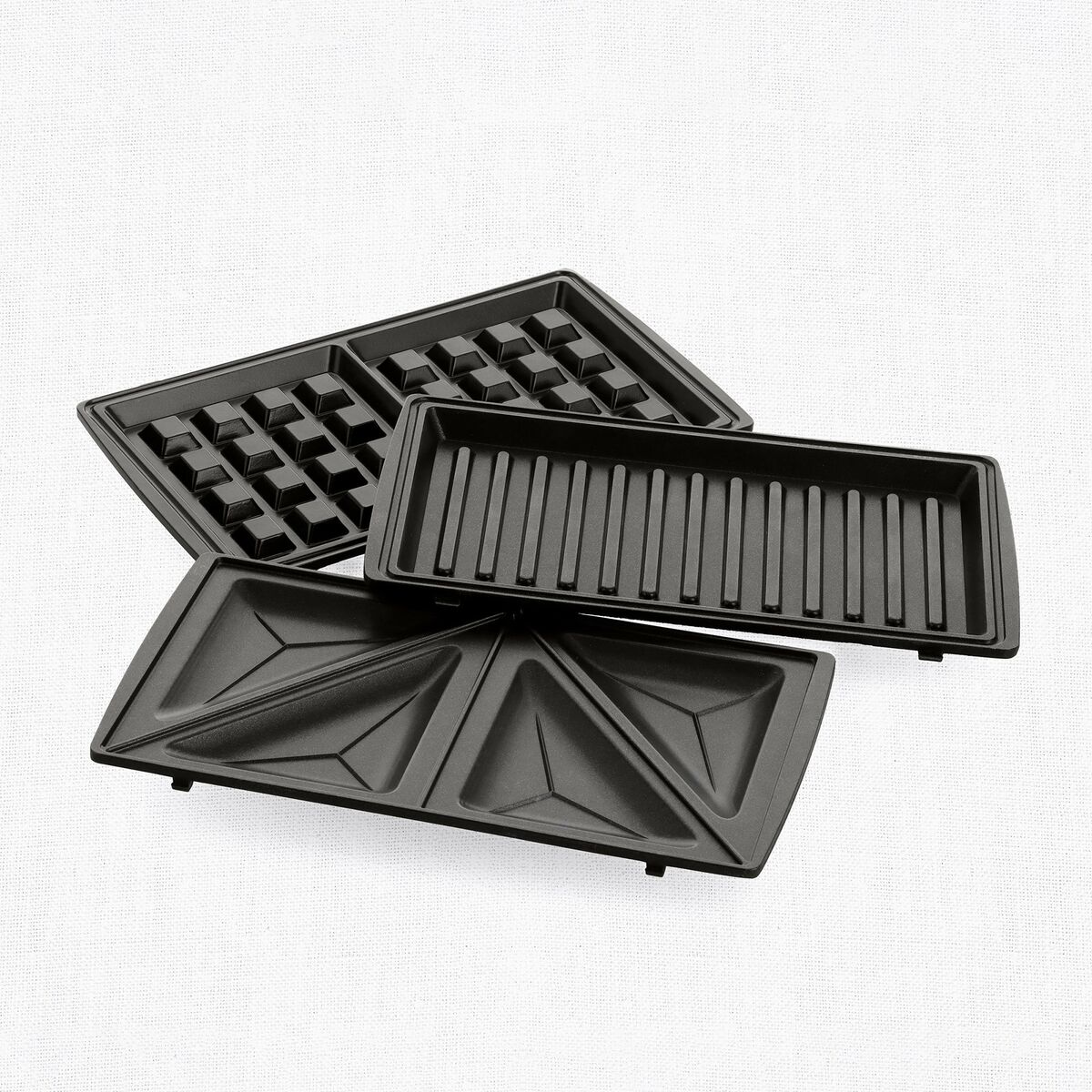 3-in-1 toastgrill/vaffeljern, black