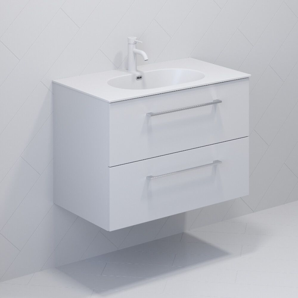 SERVANTSKAP CAMARGUE NORD 2S HVIT MATT 80 CM