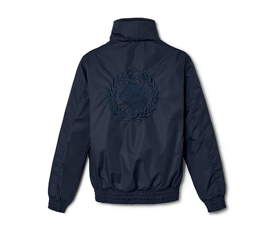 Kinder-Blouson, dunkelblau mit Pferdestickerei