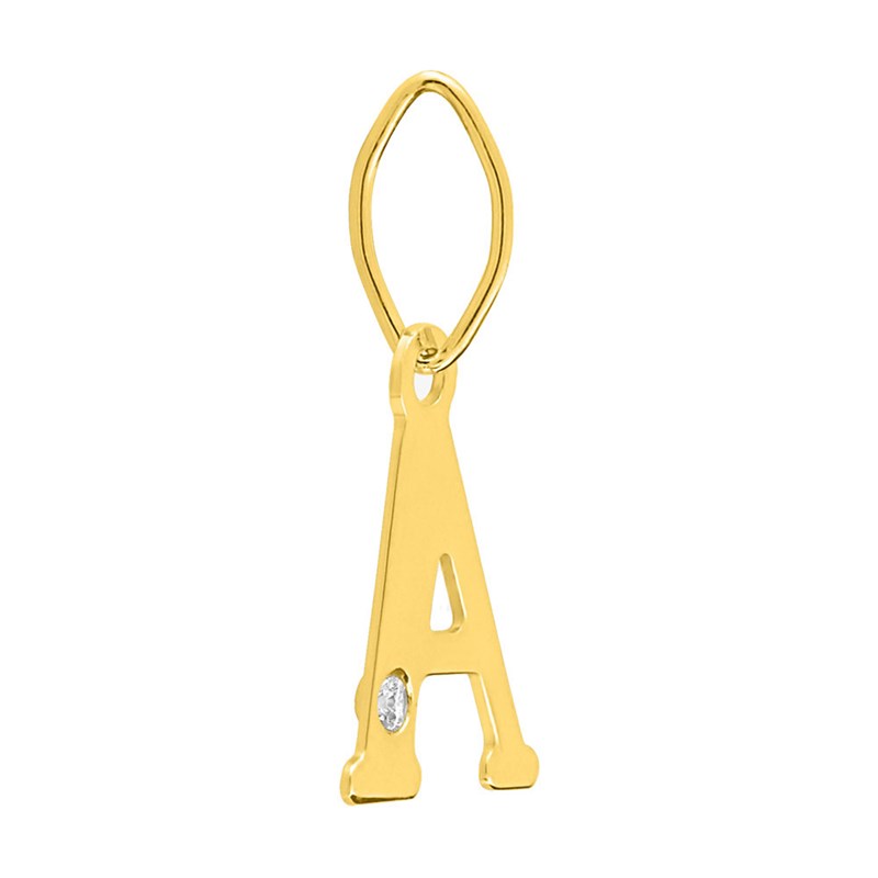 Pendentif Femme - Or 18 Carats - Diamant 0.01 Carats