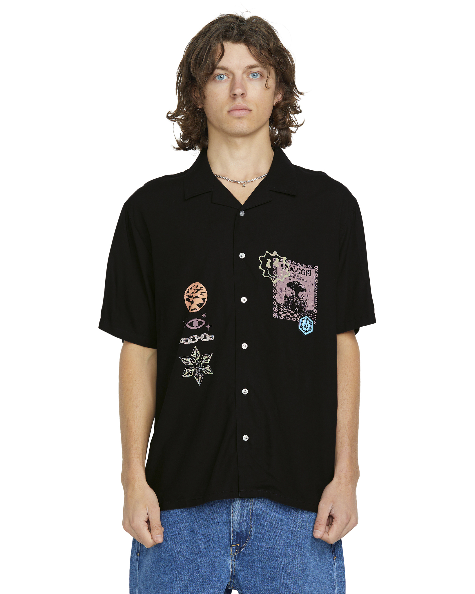 Volcom FA F Rygalski SS Woven Black