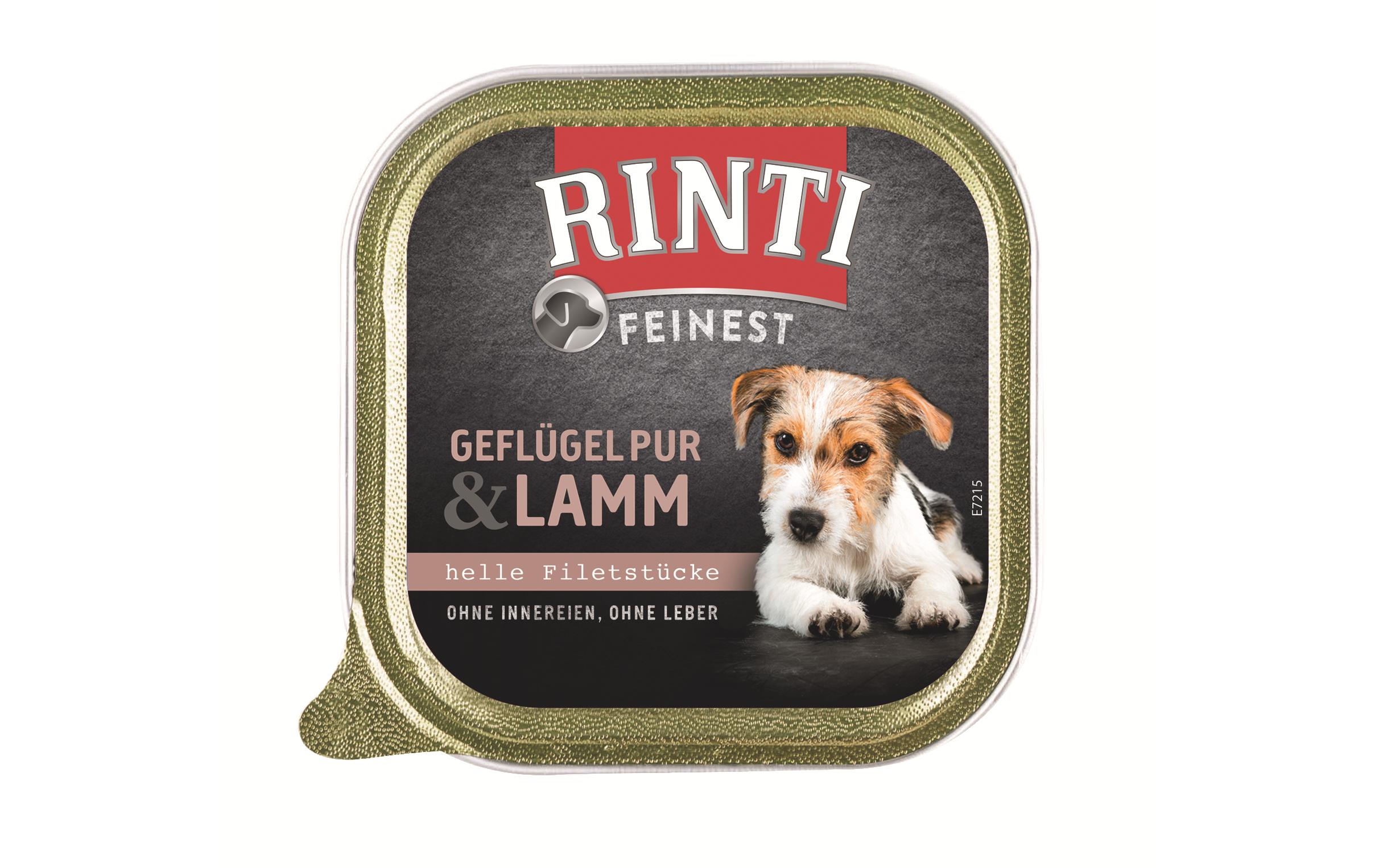 Nassfutter Feinest Geflügel Pur & Lamm, 11 x 150 gAlleinfutter für ausgewachsene Hunde