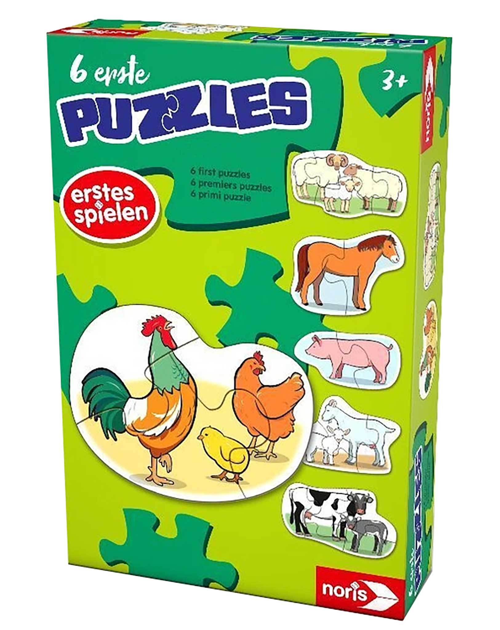 6 erste Puzzles  Bauernhoftiere