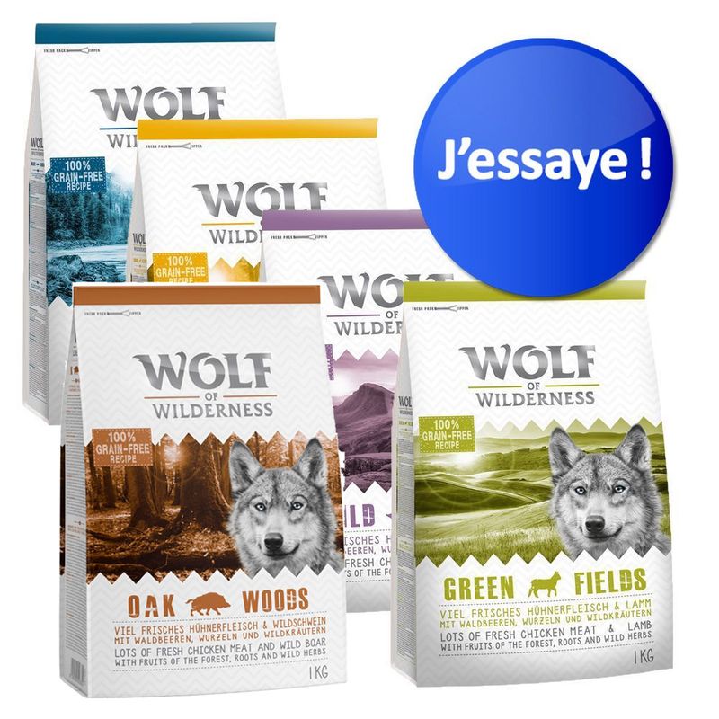 Offre d'essai mixte Wolf of Wilderness Adult