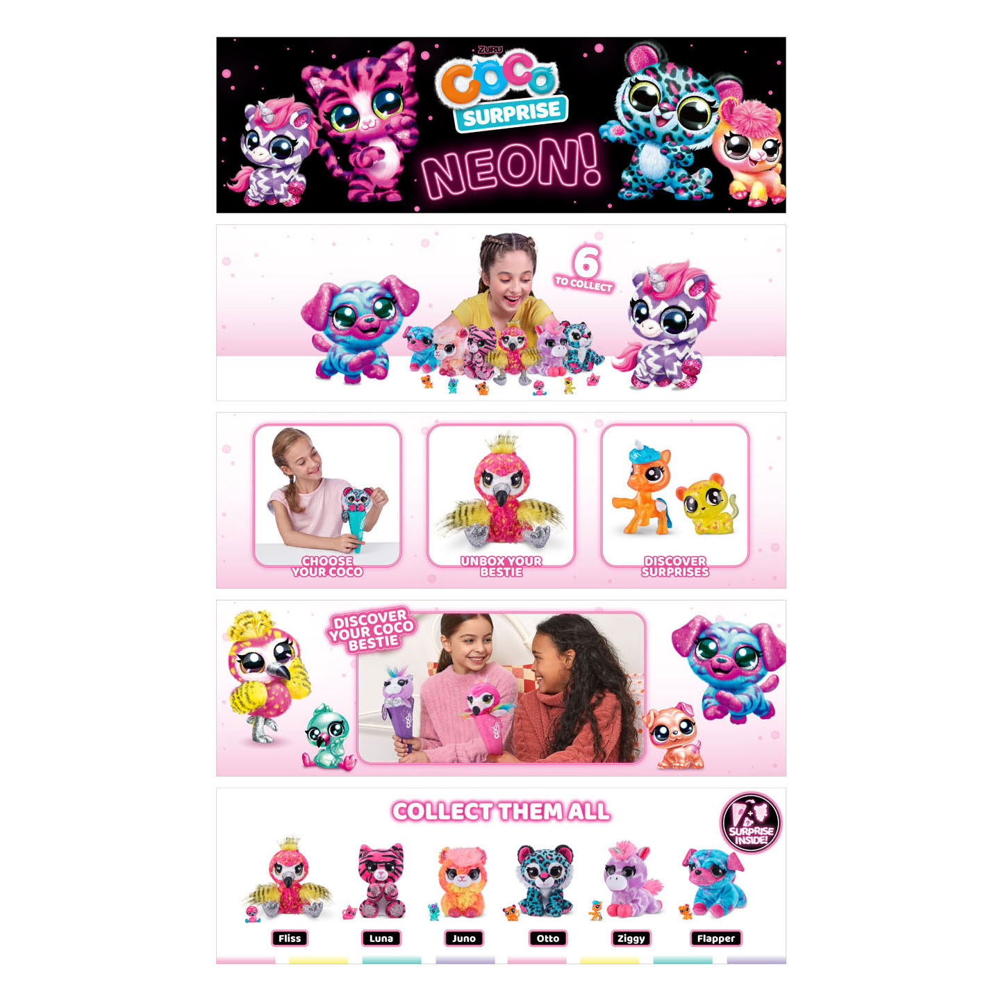 Coco Surprise IJshoorn met Knuffel Neon
