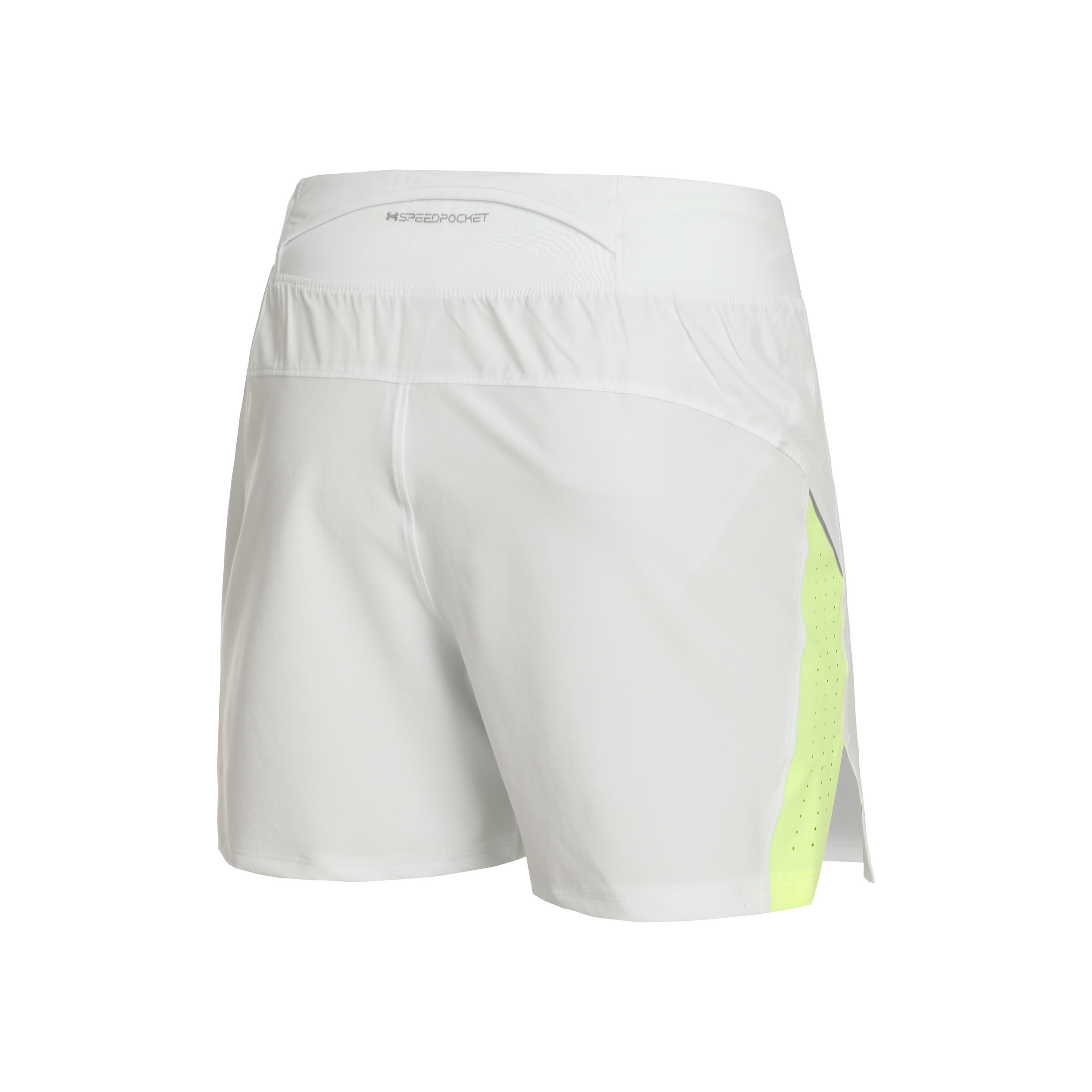 Under Armour Launch Elite 5in Shorts Hommes - Blanc , Jaunes Fluo