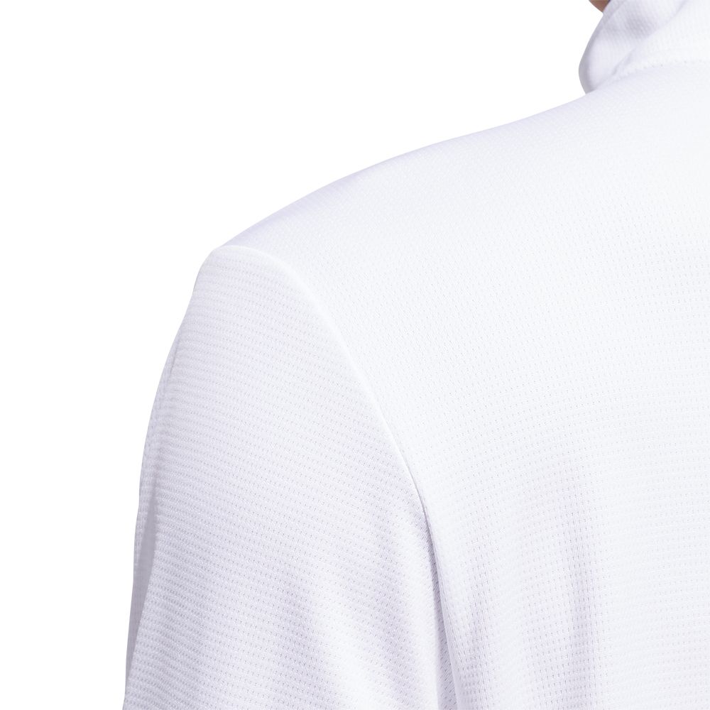 Quarter Zip Pullover Genser Herre Hvit