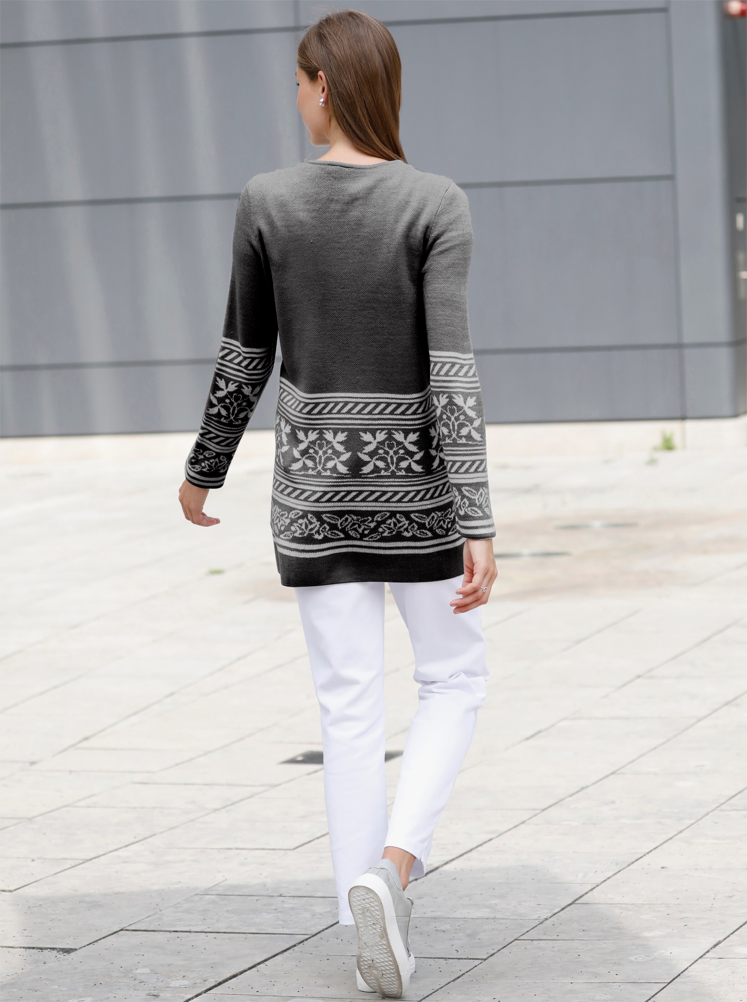 Strickjacke aus Jacquard-Strick