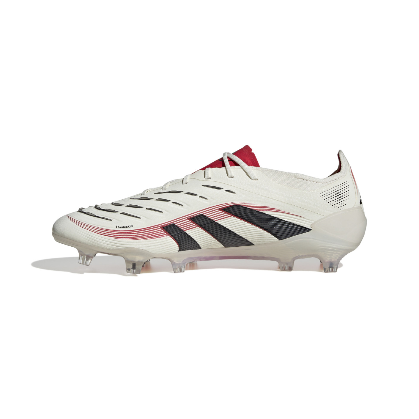 Adidas Predator Elite Gras Voetbalschoenen (FG) Wit Zwart Rood