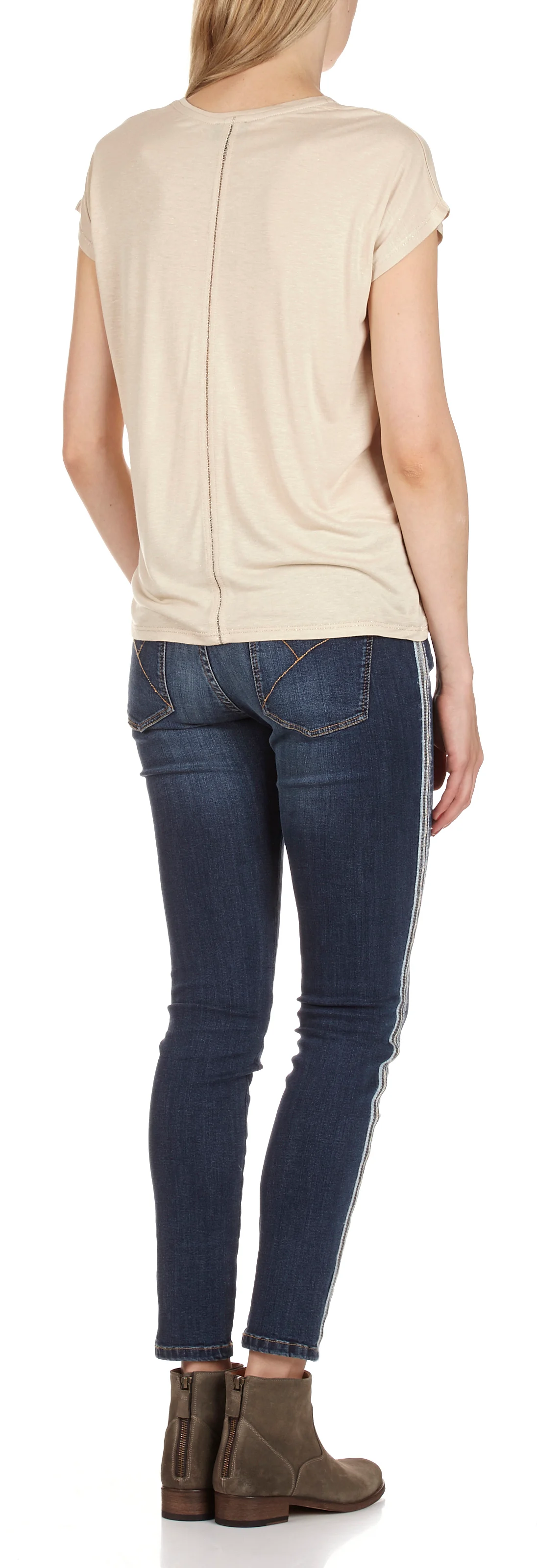 Boots plates en cuir | Kaki