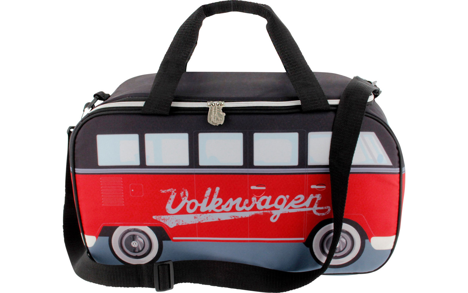 VW Collection Kühltasche 25 Liter in T1 Bulli Format Rot / Schwarz