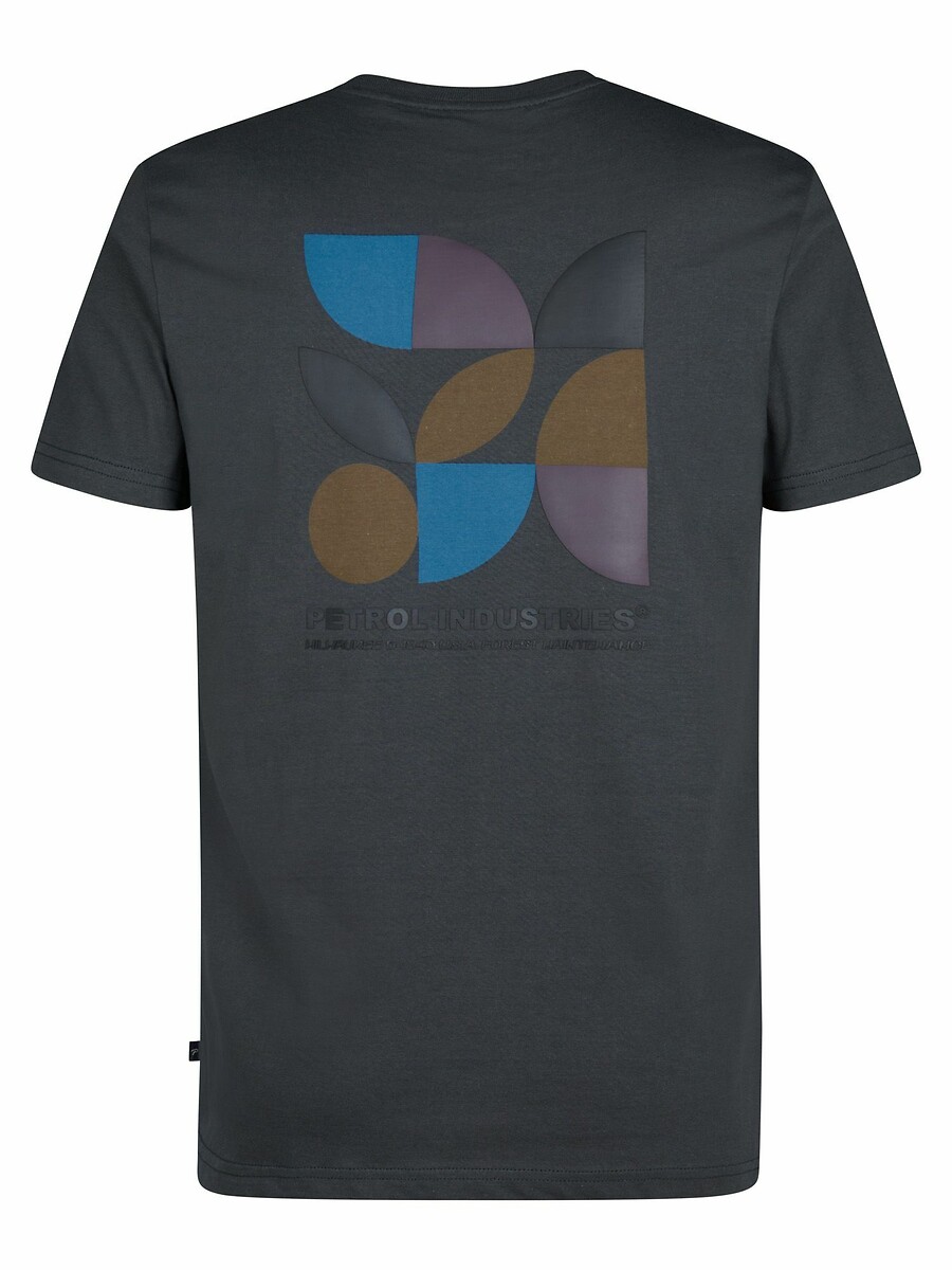 INDÚSTRIAS PETROLÍFERAS<br>Camiseta de manga curta com logotipo no peito
