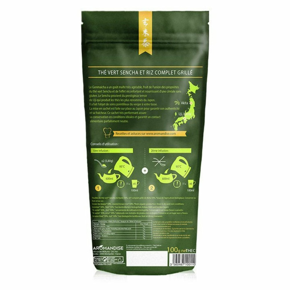 Coffret 6 thés verts bio japonais - genmaicha,sencha,hojicha et gyokuro