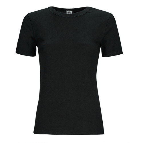Petit Bateau - MC COL ROND - Noir