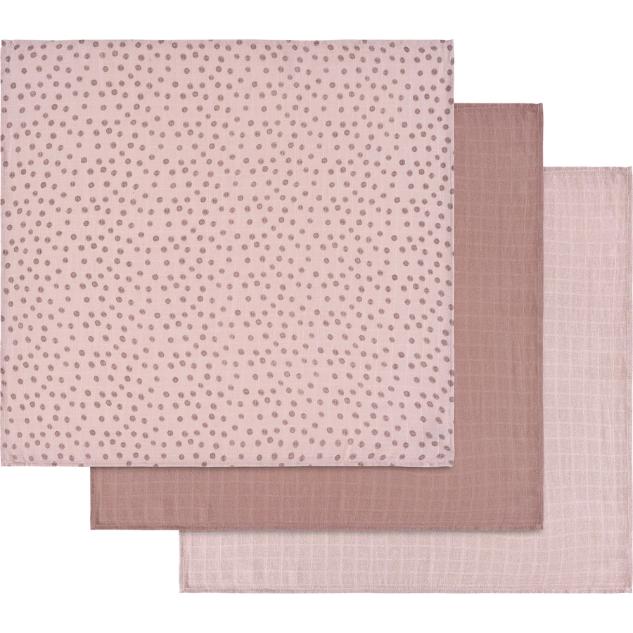 Alvi® Mullwindeln 3er Pack Curly Dots 80 x 80 cm
