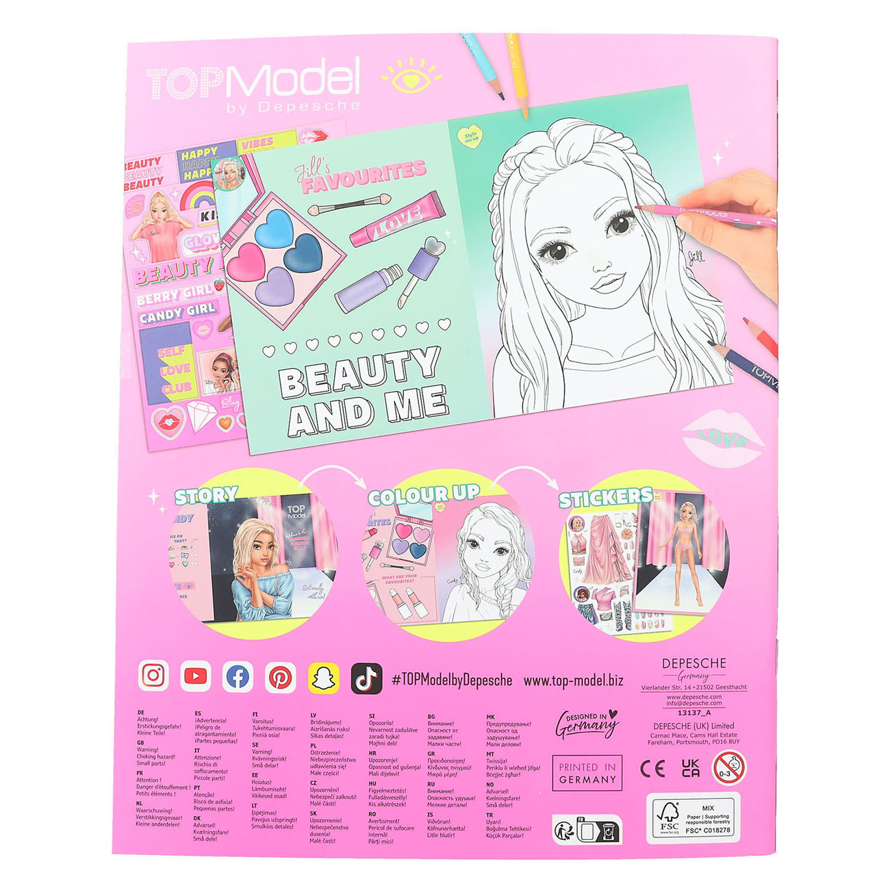 TOPModel Kleurboek Beauty Fun