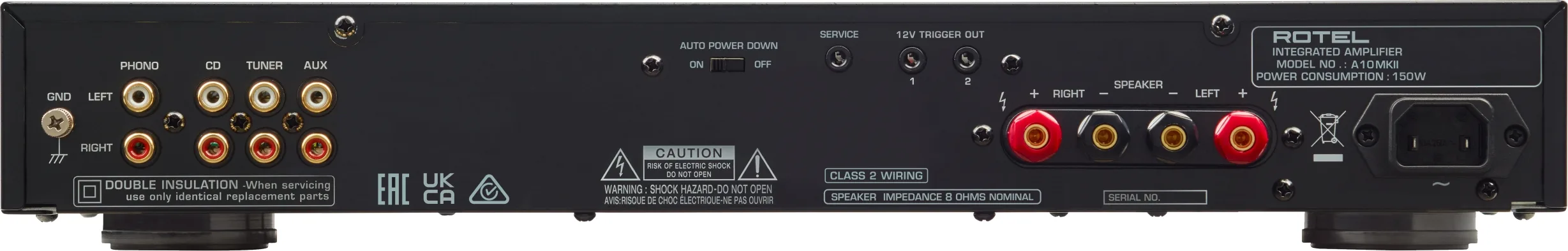Rotel A-10 MKII Noir Amplis hi-fi stéréo
