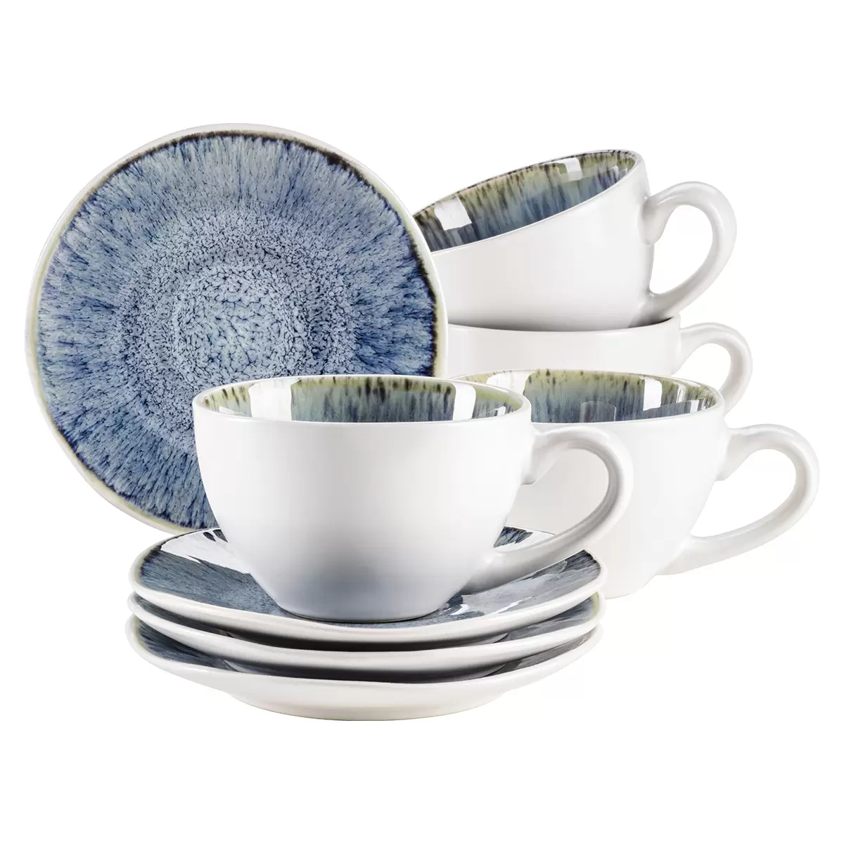 Tassen-Set 8tlg. FROZEN blau,weiss