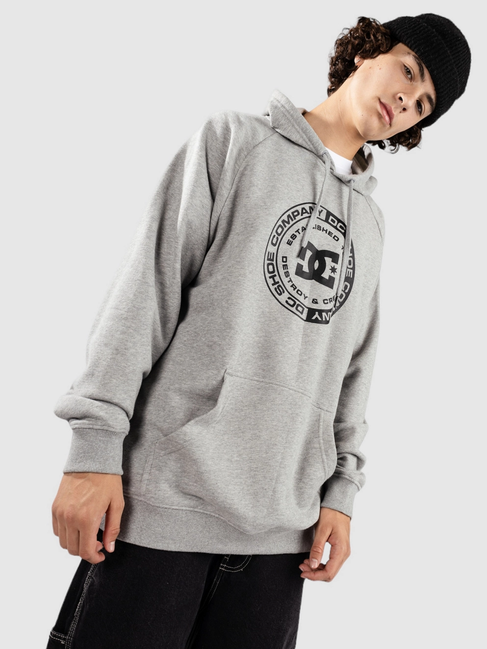 DC Corpo Raglan Ph Hoodie heather grey