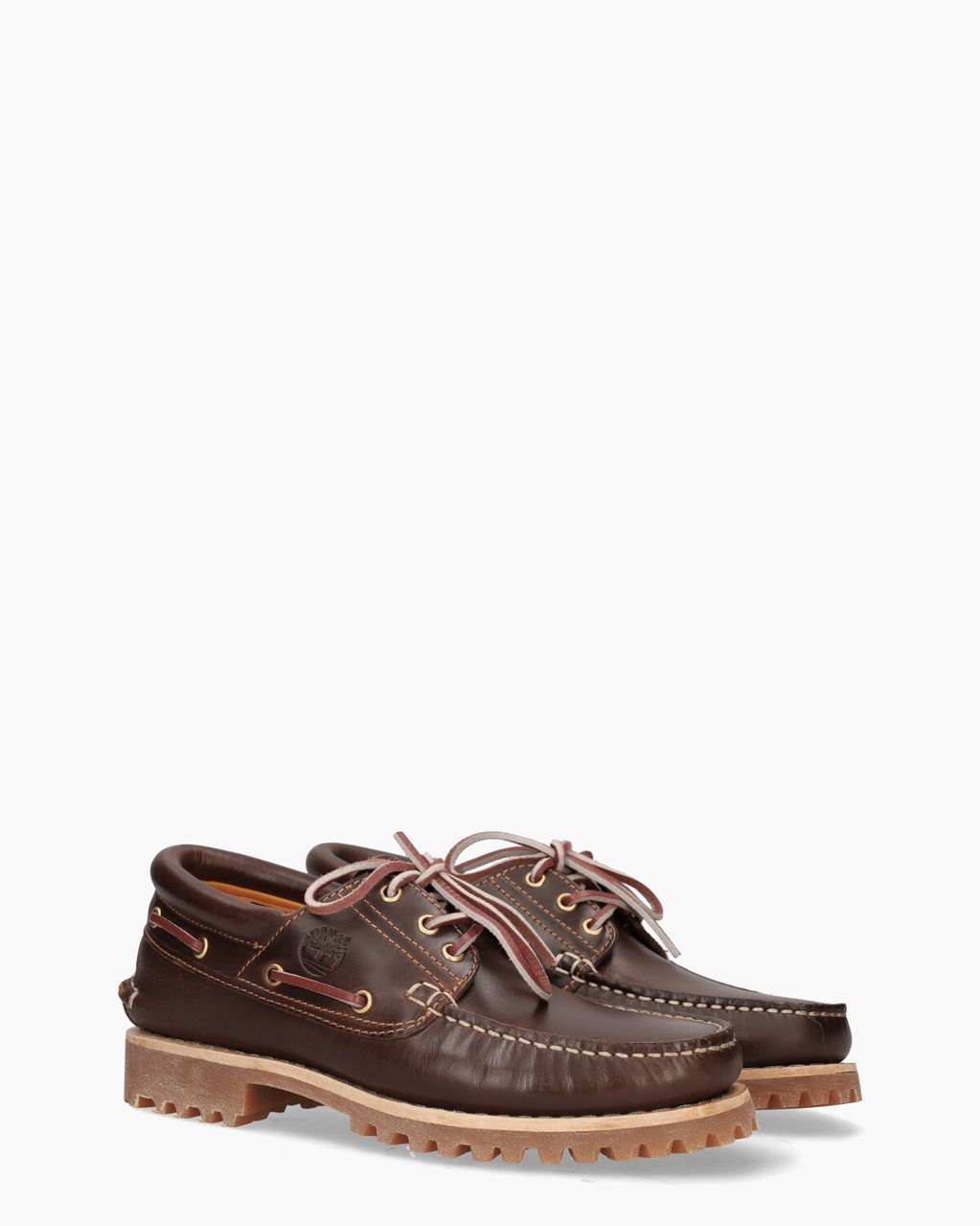 Timberland Authentics 3-Eye Classic Lug Boat Shoe Donkerbruin Heren Veterschoenen
