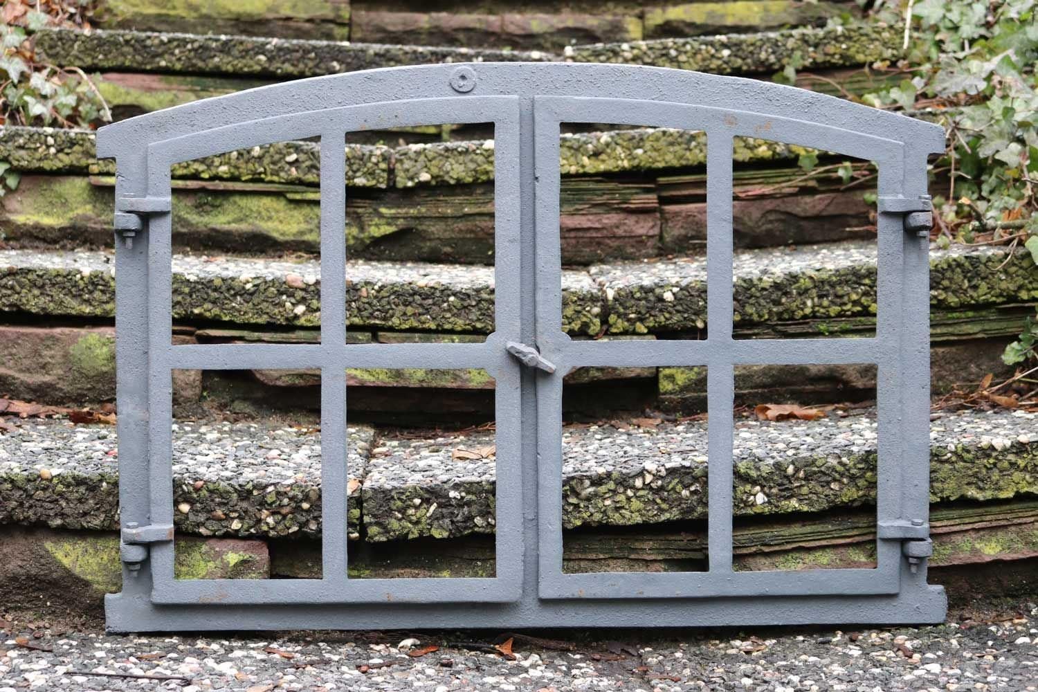 Stallfenster Fenster zum Öffnen Scheunenfenster grau 74cm wie Antik Eisenfenster
