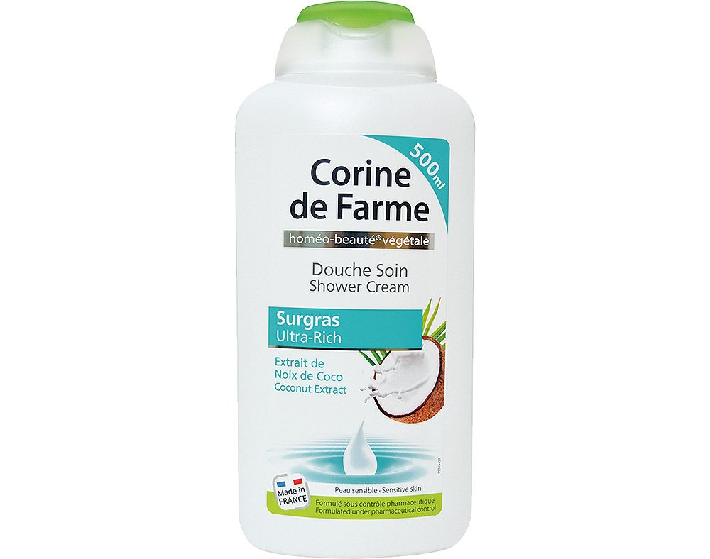 GEL CORINE DE FARME DE BANHO CÔCO ULTRA HIDRATANTE 500ML