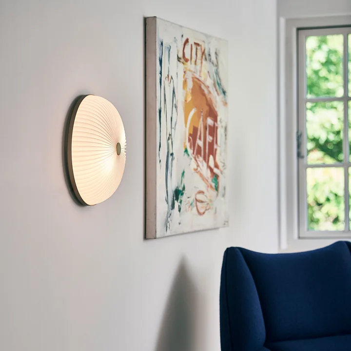 Le Klint - Lamella Wand- und Deckenleuchte Ø 50 cm, gold / weiss