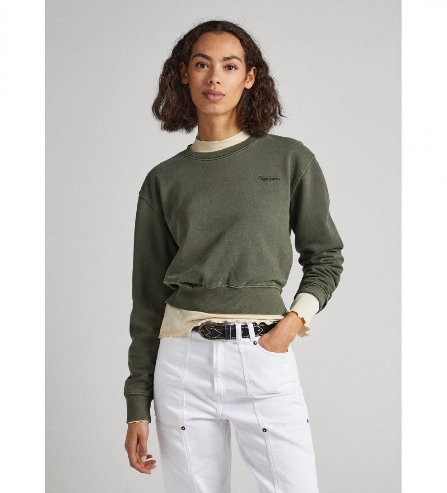 Moletom verde Adriana da Pepe Jeans