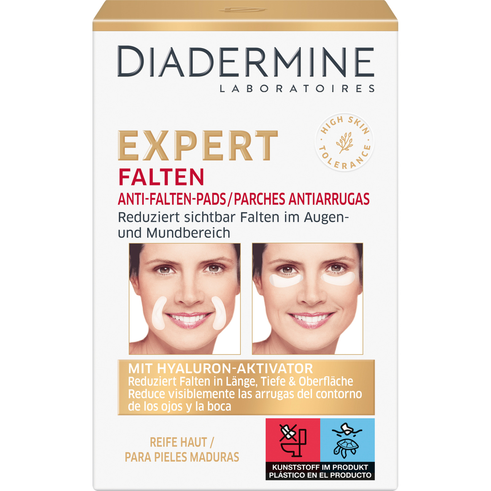 Diadermine Expert Falten Anti-Falten-Pads 2 x 6 Stück