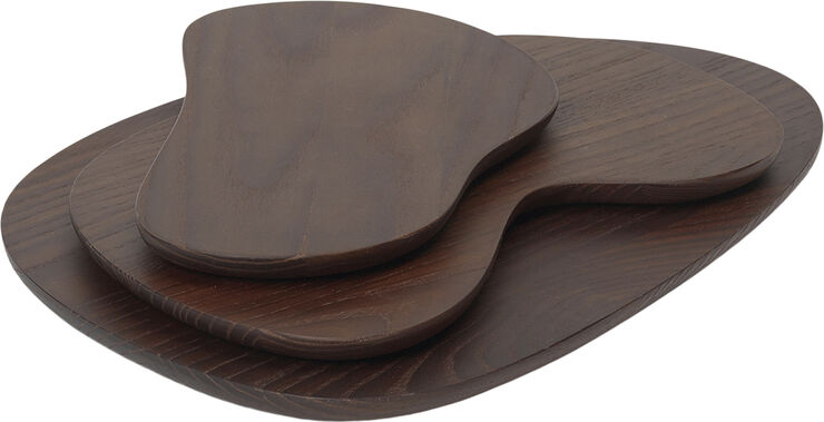ferm LIVING Cairn Cutting Boards - Set of 3 Dark brown