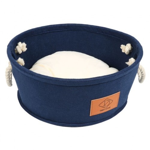 Cama azul para animais de estimação