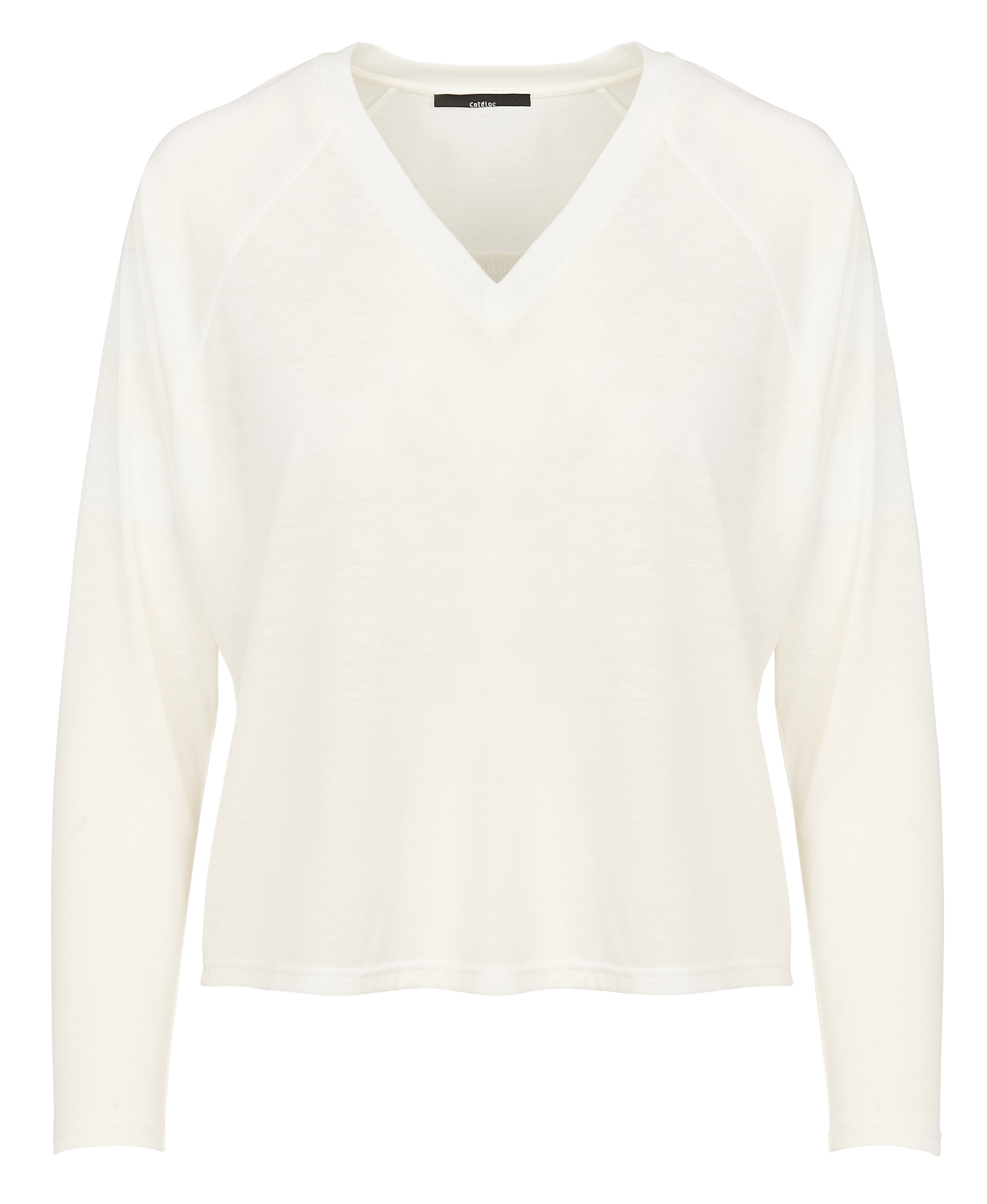 Tee-shirt ample à col V | Blanc