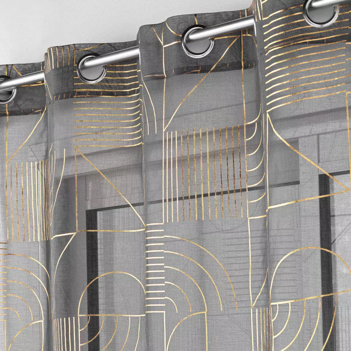 Voilage (140 x 240 cm) Lineor Gris anthracite