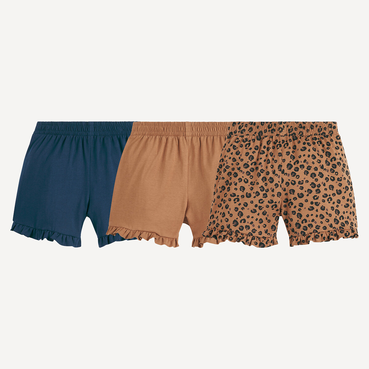 LA REDOUTE COLLECTIONS<br>Conjunto van 3 calções em jersey